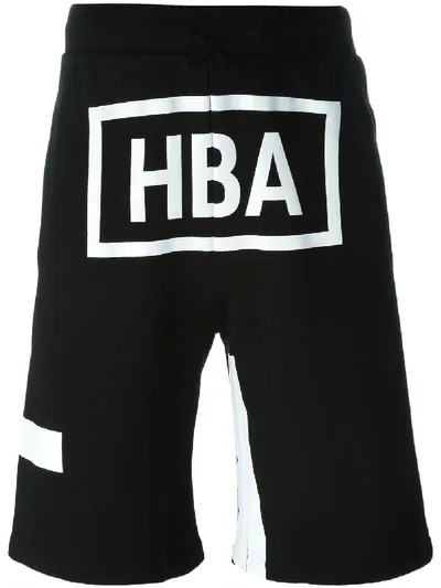 Hood By Air Joggingshorts Mit Logo-print In Black