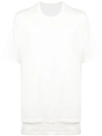 Julius Oversized Layered T-shirt In White