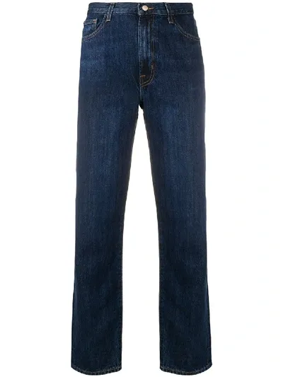 J Brand Tate Boyfriend Jeans In Blue