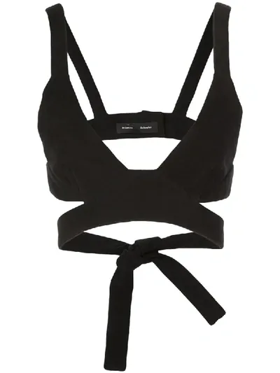 Proenza Schouler Bra-cotton Moleskin In Black