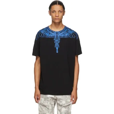 Marcelo Burlon County Of Milan Teen Wings-print Cotton T-shirt In Black