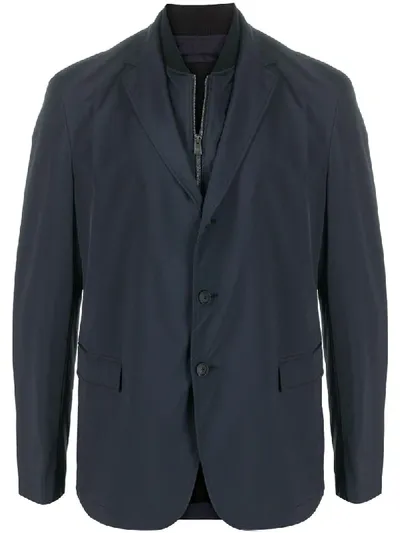 Hugo Boss Shell Relaxed-fit Jacket In Blue