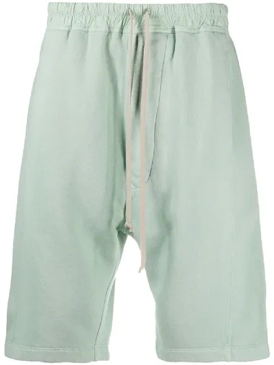 Rick Owens Drkshdw Jersey Shorts In Green