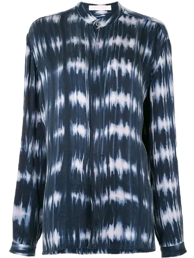 Dion Lee Abstract Print Shirt In Blue