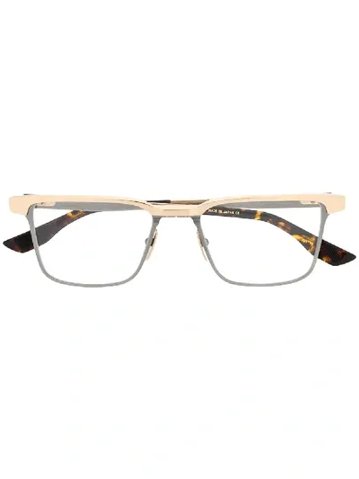 Dita Eyewear Rectangular Glasses In Gold