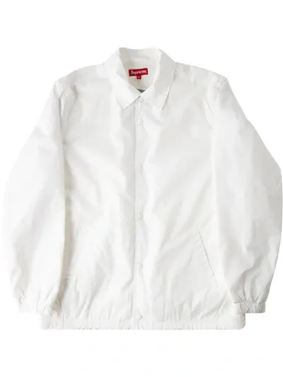 Supreme Old English Coaches Jacket In White