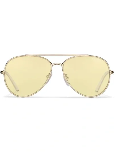 Prada Decode Pilot Sunglasses In Yellow