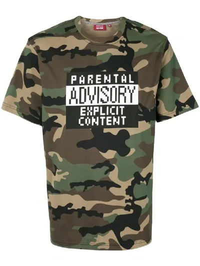 Mostly Heard Rarely Seen 8-bit Parental Advisory T-shirt In Green