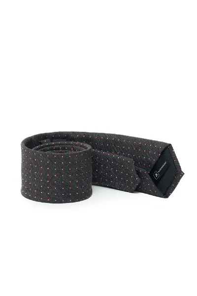 Hugo Boss Tie In Grey/bordeau