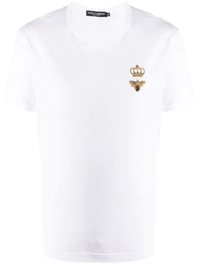 Dolce & Gabbana Corona E Ape T-shirt In White