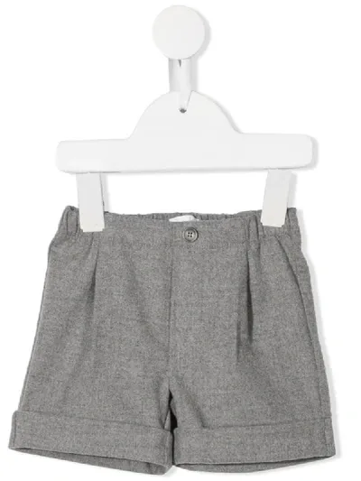 Il Gufo Babies' Mid-rise Tailored Shorts In Grey