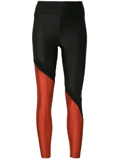 Koral Two-tone Perfomance Leggings In Black