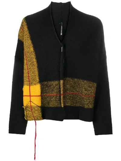 Pierantoniogaspari Plaid Panel Jumper In Black