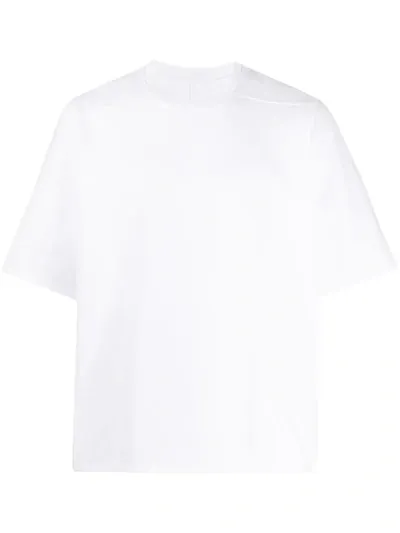 Rick Owens Drkshdw Displaced-seam Boxy T-shirt In White