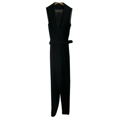 Pre-owned Rachel Zoe Wool Jumpsuit In Black