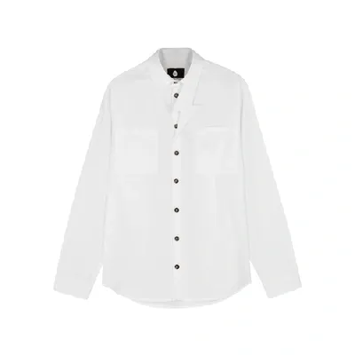 Natasha Zinko Lightening Bolt Collar Shirt In White