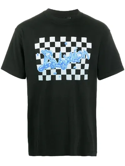 Babylon La Wet Check Logo T-shirt In Black