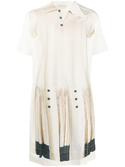 Stefan Cooke Pleated Hem T-shirt In Neutrals