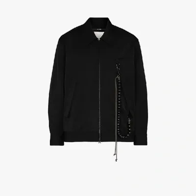 Song For The Mute Beaded-embellishment Coach Jacket In Black