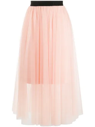 Hugo Boss Layered Tulle Skirt In Pink