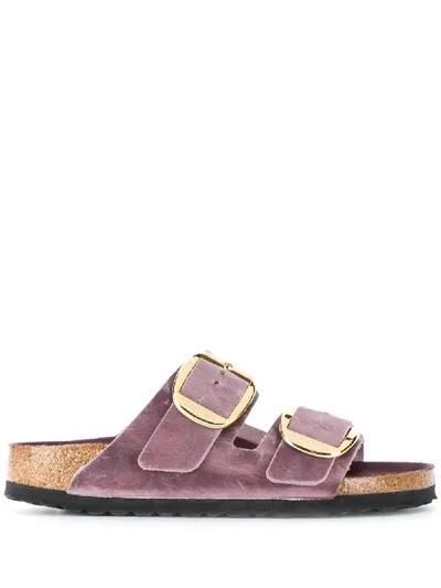 Birkenstock Chunky Leather Sandals In Purple