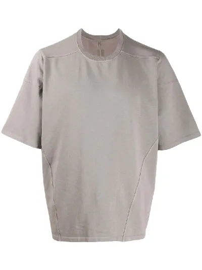 Rick Owens Drkshdw Oversized Panelled T-shirt In Grey