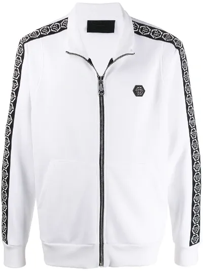 Philipp Plein Hexagon Jogging Jacket In White