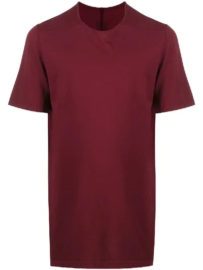 Rick Owens Drkshdw Longline Style T-shirt In Red