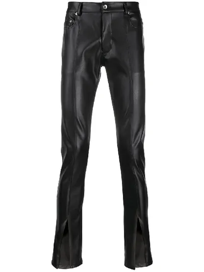 Rick Owens Drkshdw Front Slit Trousers In Black