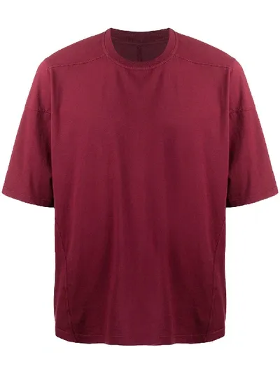 Rick Owens Drkshdw Boxy-fit T-shirt In Red