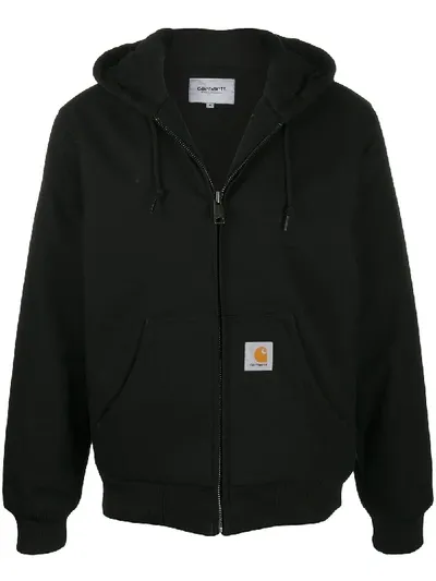 Peuterey Logo Patch Hoodie In Black