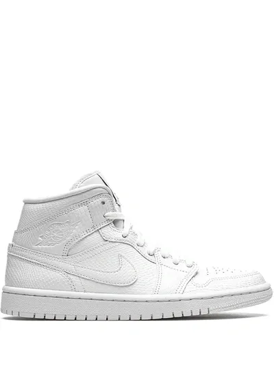 Jordan Air  1 Mid "white Snakeskin" Sneakers