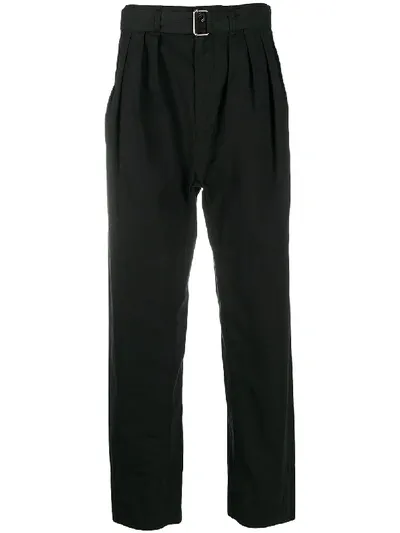 Lemaire Pleat-front Zoot Trousers In Black