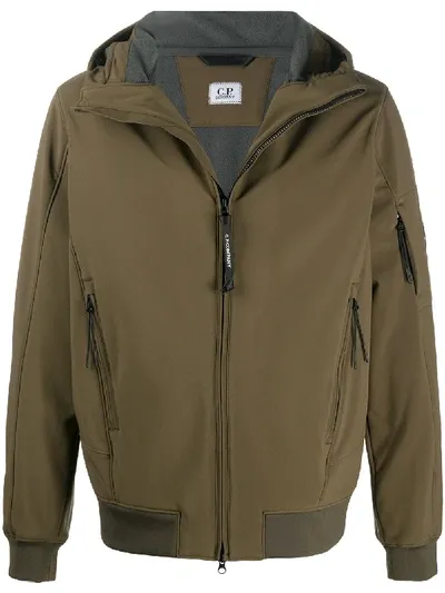 C.p. Company Hooded Lightweight Jacket In Green