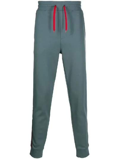 Hugo Logo Drawstring Track Trousers In Blue