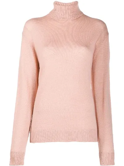 Jil Sander Roll Neck Jumper In Pink