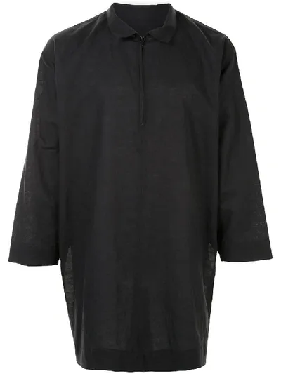 Issey Miyake Oversized Pullover Shirt In Grey