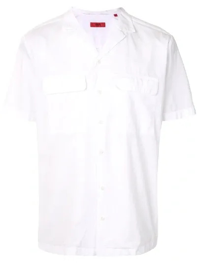 Hugo Short-sleeve Cotton Shirt In White