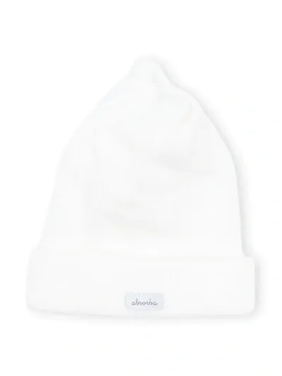 Absorba Babies' Logo Patch Beanie Hat In White