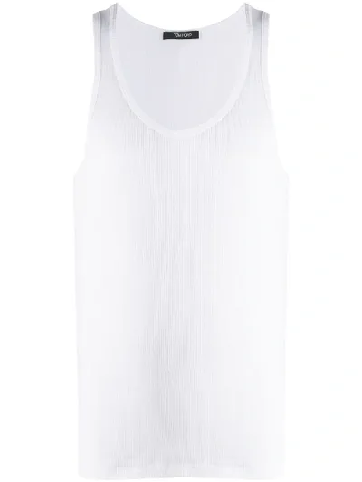 Tom Ford White Rib Tank Top