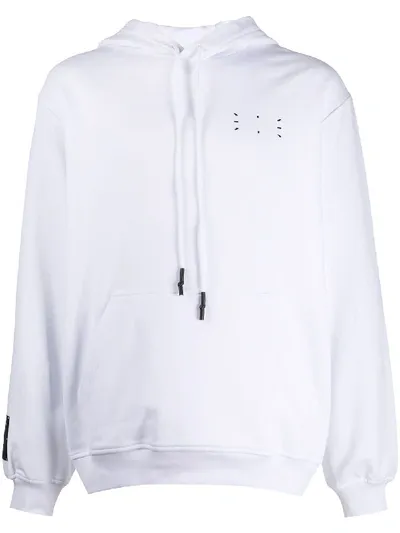 Mcq By Alexander Mcqueen Kapuzenpullover Mit Nähte-print In White