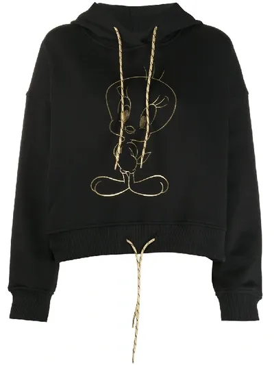 Moa Master Of Arts Tweety Print Hoodie In Black