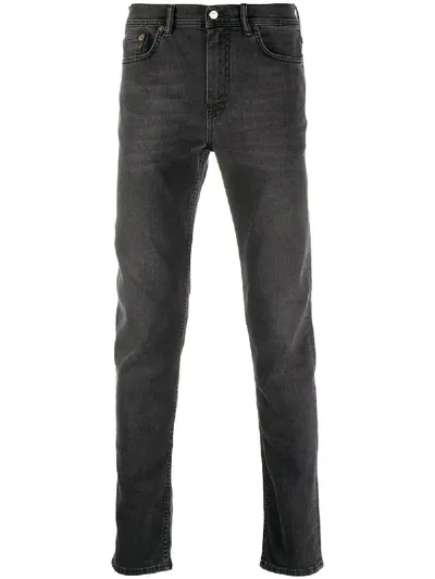 Acne Studios North Used Black Slim Fit Jeans