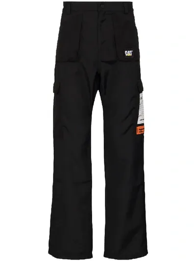 Heron Preston X Caterpillar Cargo Trousers In Black