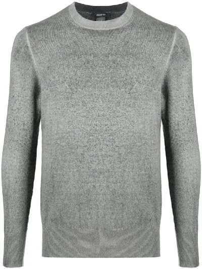 Avant Toi Faded Knitted Sweatshirt In Grey