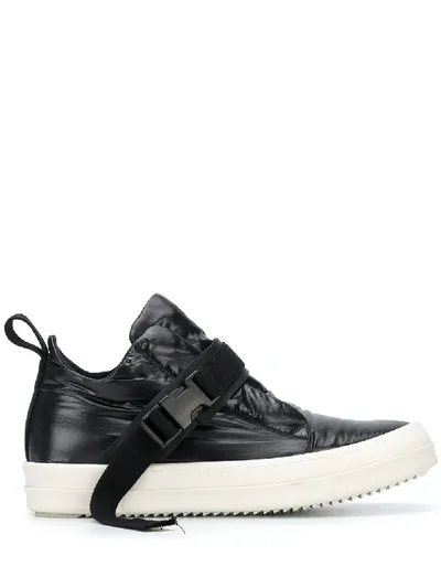 Rick Owens Drkshdw Buckled Flat Sneakers In Black