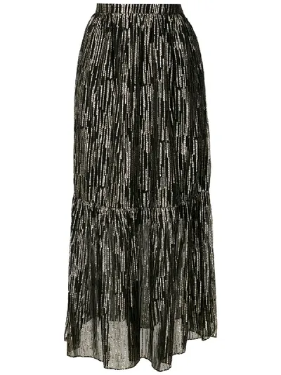 Reinaldo Lourenço Embellished Maxi Skirt In Black