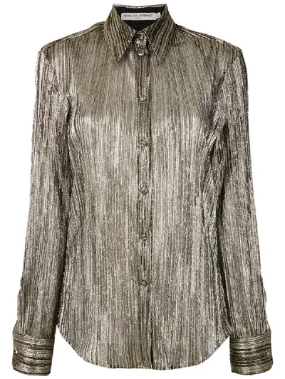 Reinaldo Lourenço Metallic Effect Tulle Shirt