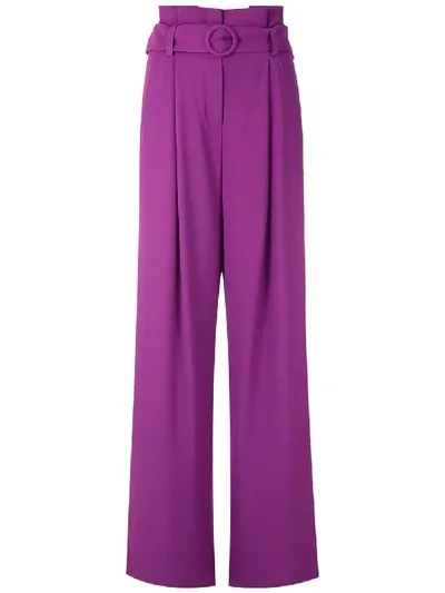 Reinaldo Lourenço Wide Leg Clochard Trousers In Purple