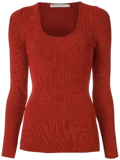 Reinaldo Lourenço Long Sleeves Blouse In Red